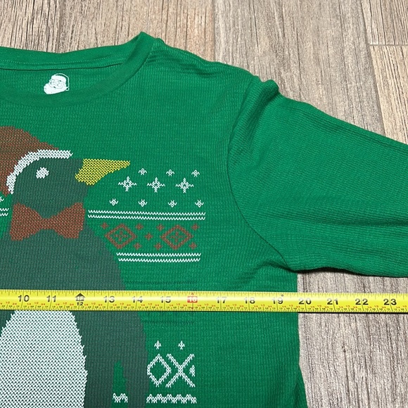 Dec. 25th Mens Christmas Thermal - Green - Size M - Picture 5 of 6